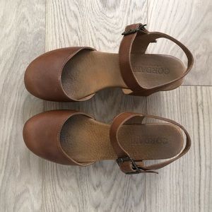 Cordani Brown Leather Clogs